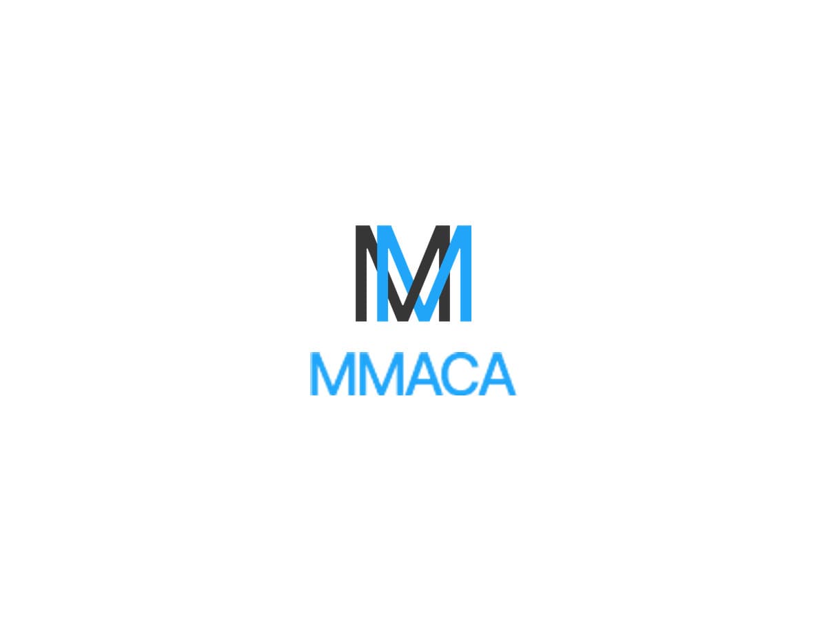 The MMACA monogram above the wordmark, on white.